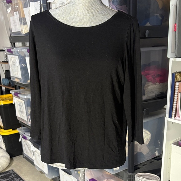 Eileen Fisher Black Top - Size M - Picture 1 of 4